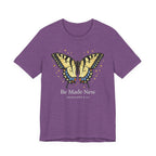 Be Made New Swallowtail Butterfly  (Ephesians 4:22 Tee in Dark Colors)