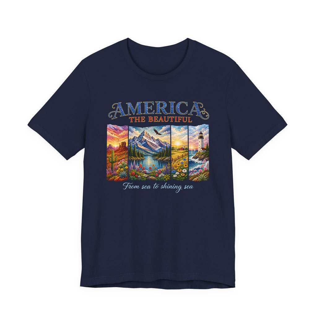 American The Beautiful Panels (Patriotic Tee)