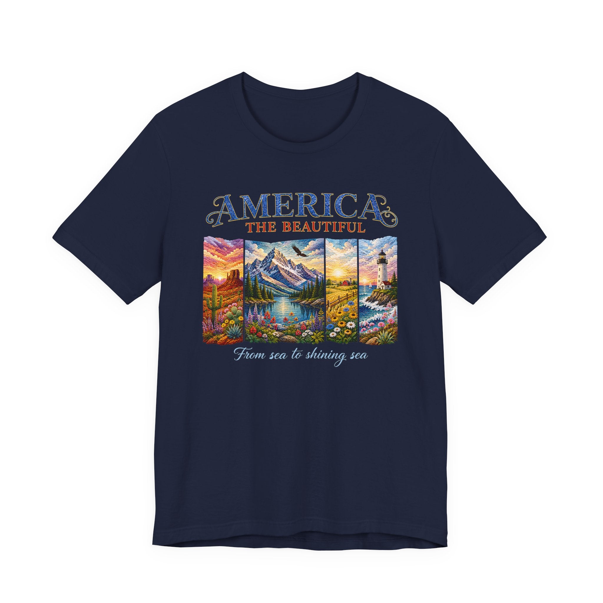 American The Beautiful Panels (Patriotic Tee)