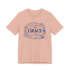 Even in Chaos His Grace Finds Me (Christian Botanical Sewing Tee)