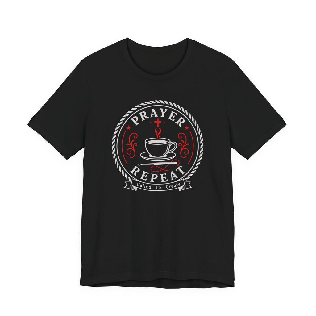 Prayer Coffee Crochet Repeat (Christian Crochet Tee)
