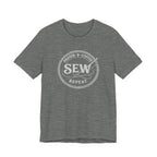 Prayer + Coffee + Sew + Repeat (Christian Tee in Dark Colors)