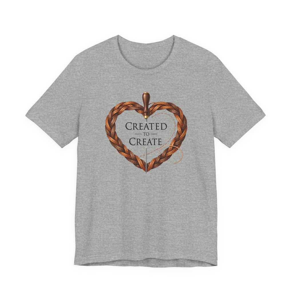 Created to Create (Christian Leatherwork Heart Tee)