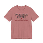 Patience Tested One Stitch at a Time (Sewing Tee)