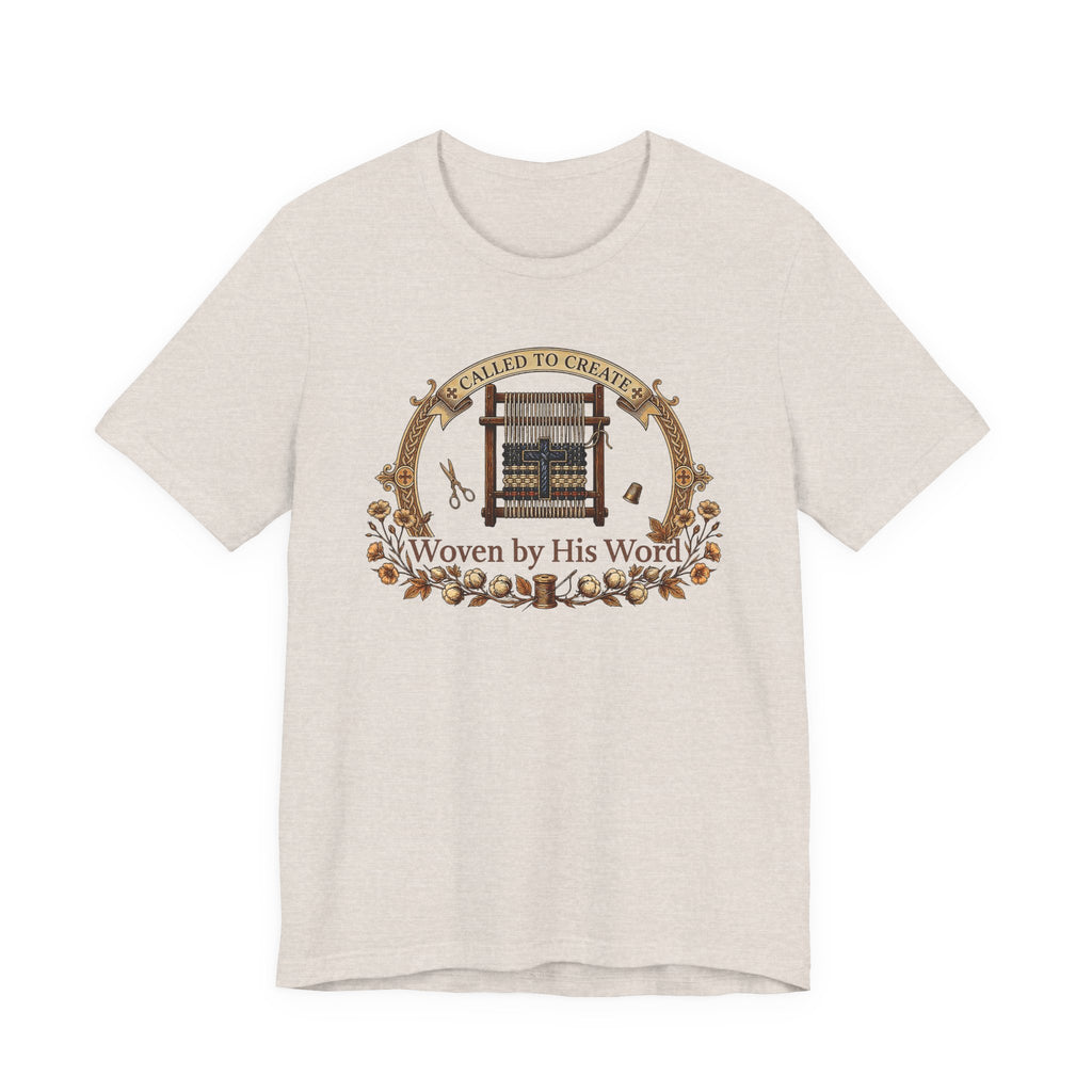 Woven by His Word (Christian Weaving Tee)