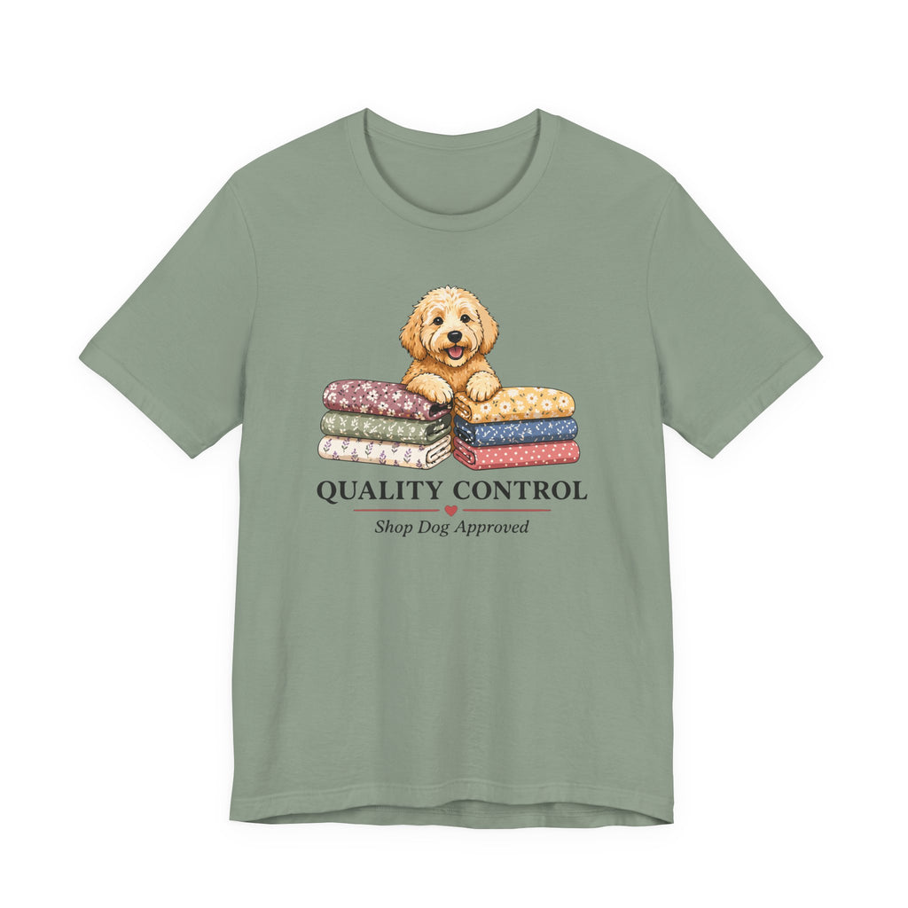 Quality Control - Shop Dog Approved (Puppy Sewing Tee)