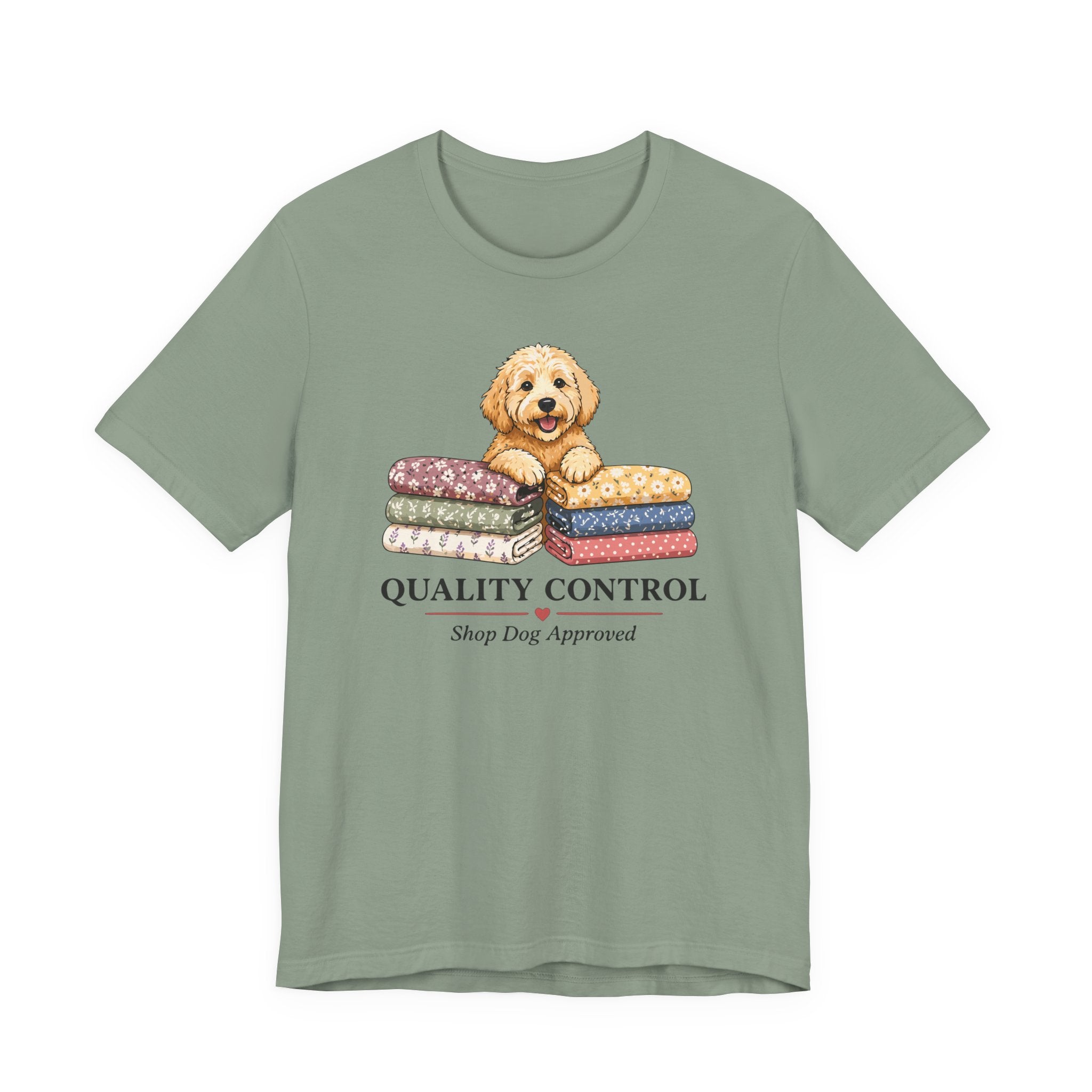 Quality Control - Shop Dog Approved (Puppy Sewing Tee)