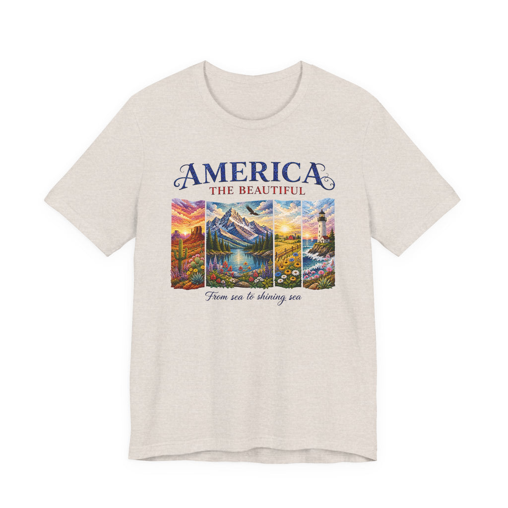 American The Beautiful Panels (Patriotic Tee)