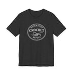 Prayer + Coffee + Crochet + Repeat (Christian Tee in Dark Colors)