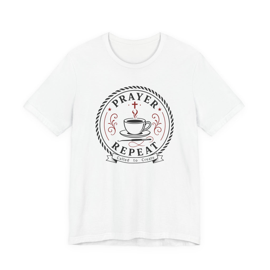 Prayer Coffee Crochet Repeat (Christian Crochet Tee)