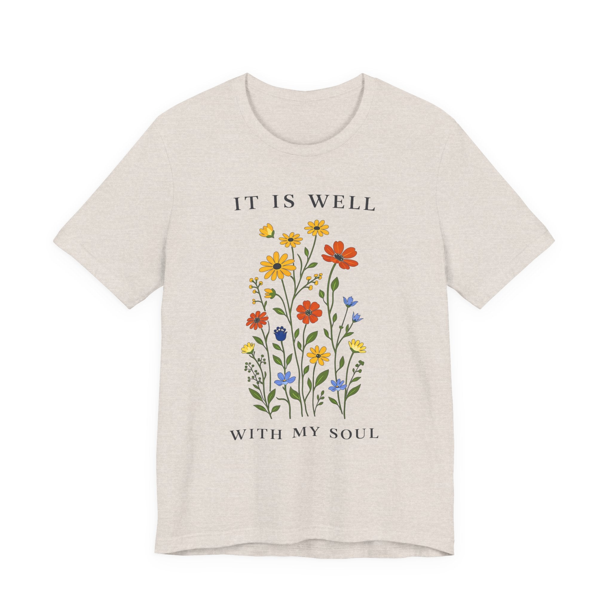 It Is Well With My Soul (Botanical Christian Tee)
