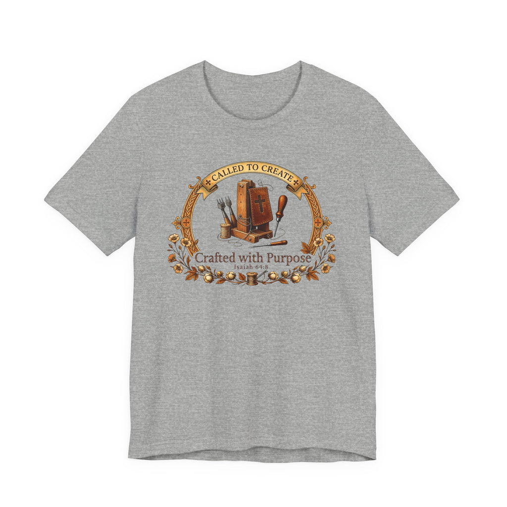 Crafted with a Purpose (Leather Workers Christian Tee)