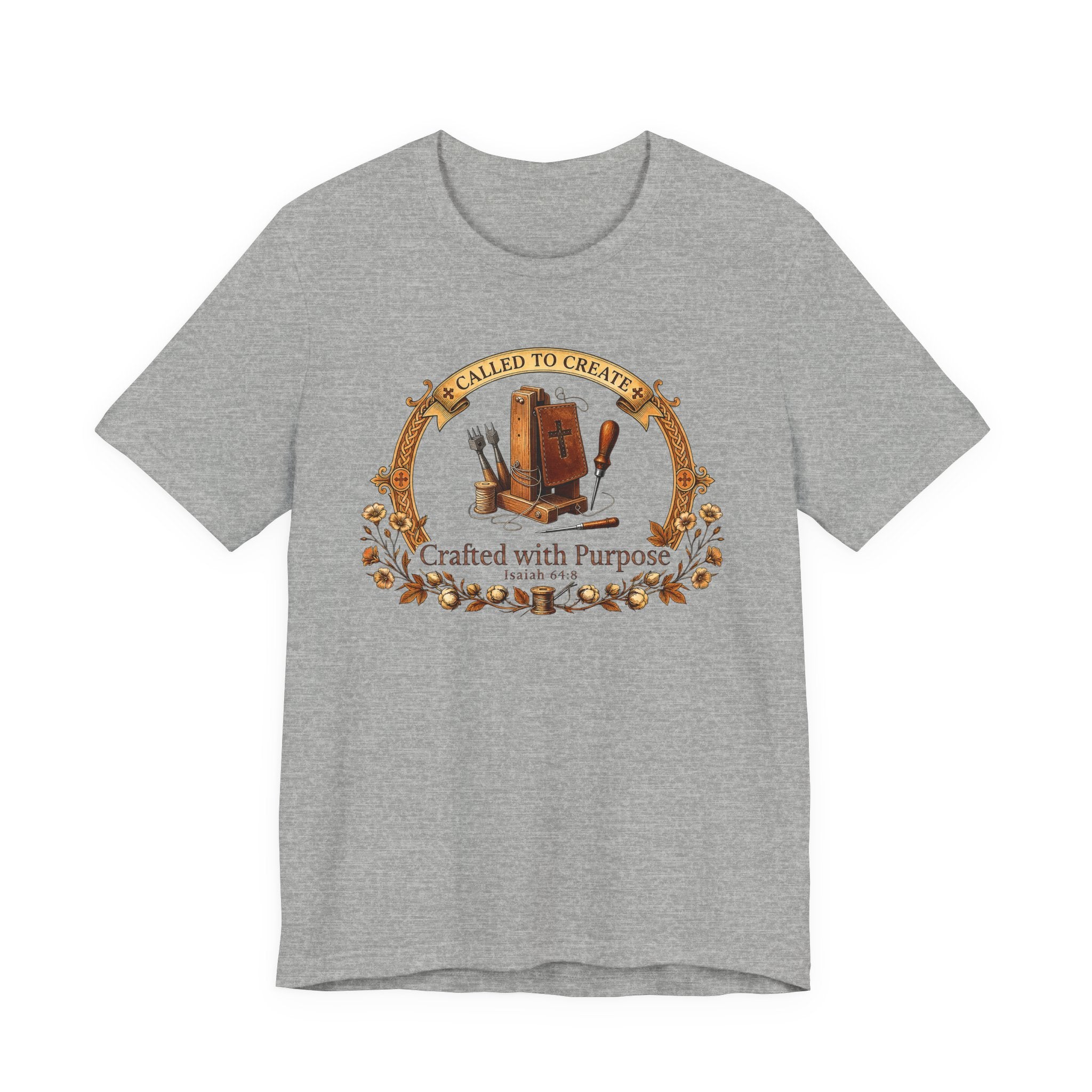 Crafted with a Purpose (Leather Workers Christian Tee)