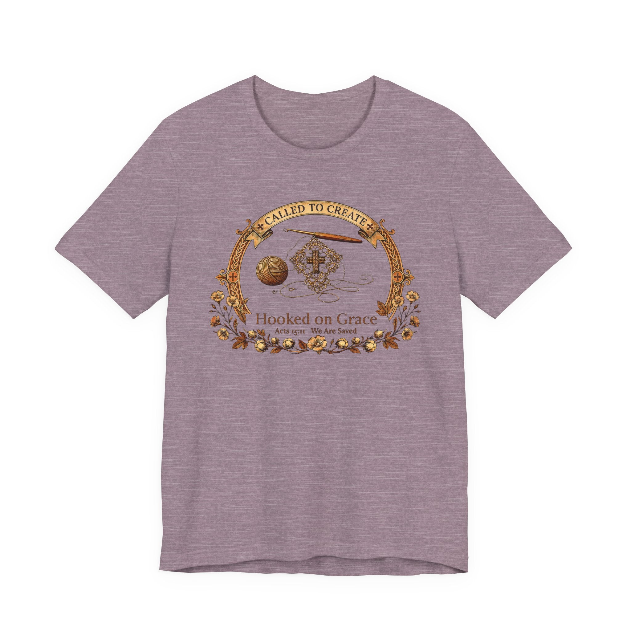 Hooked on Grace (Crochet Lovers Christian Tee)