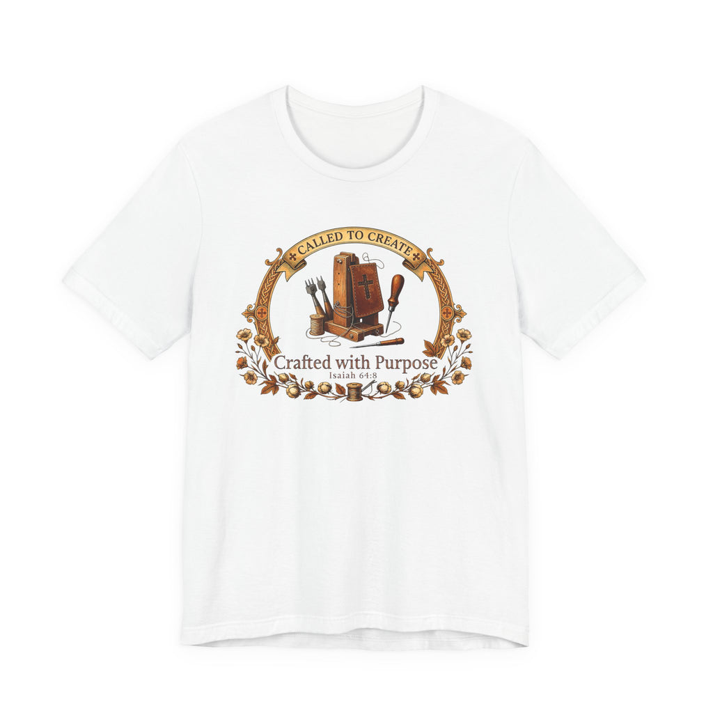 Crafted with a Purpose (Leather Workers Christian Tee)