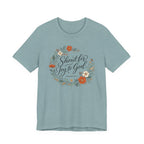 Shout for Joy to God (Christian Botanical Tee)